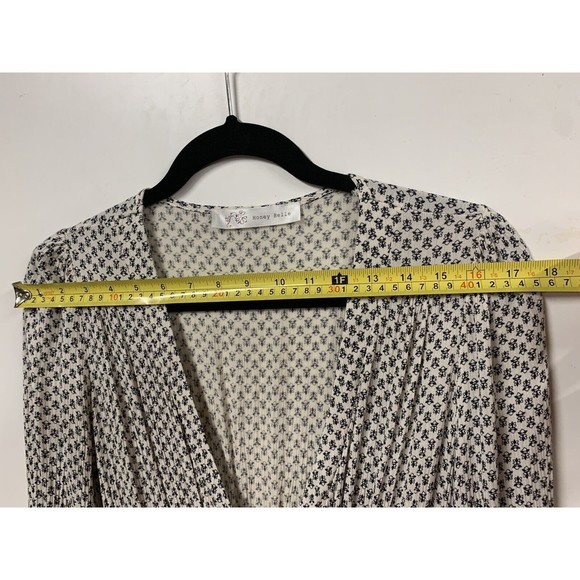 Honey Belle Boho Beige And Black Patterned Mini Dress Womens XS‎ - Picture 8 of 10